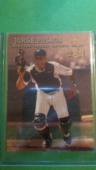 jorge posada baseball card free shipping