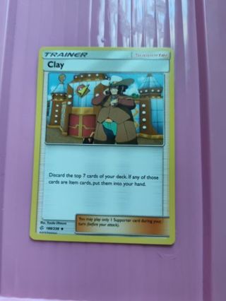 Trainer Clay Pokemon Card