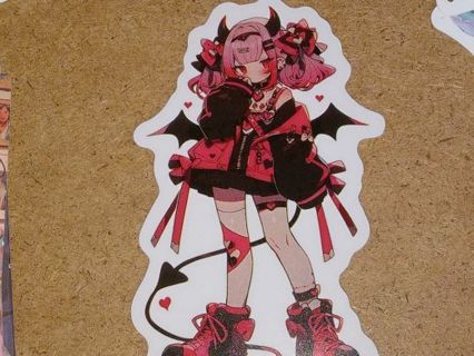 Anime one nice small vinyl sticker no refunds regular mail only Very nice quality!!