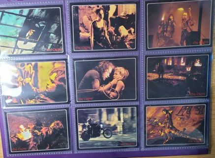 9 Movie Cards " The Crow "