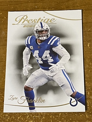 2023 Panini Prestige Football - Base Card - ZAIRE FRANKLIN #132