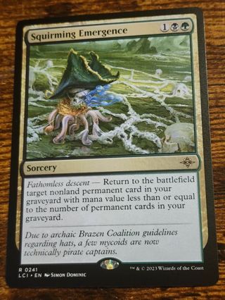 Magic the gathering mtg Squirming Emergence rare card Lost Caverns of ixalan