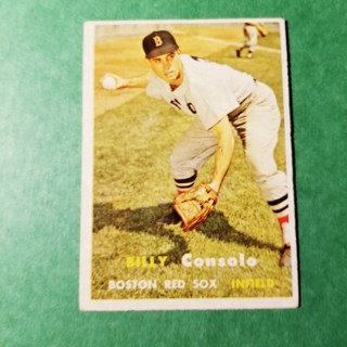  1957 - TOPPS EXMT - NRMT BASEBALL - CARD NO. 399 - BILLY CONSOLO - RED SOX