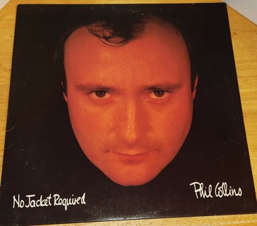 1985 Atlantic Records PHIL COLLINS "No Jacket Required" LP #81240-1-E