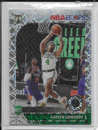 Carsen Edwards 2019-20 Hoops Premium  Stock Prizms Silver Laser #227