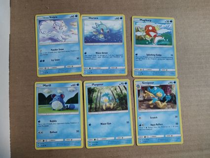 Pokemon Burning Shadows Water Cards