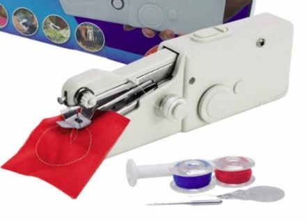MAGIC HANDY STITCH Mini Sewing Machine Handheld Cordless Portable for Fabric Clothing Mend Hem