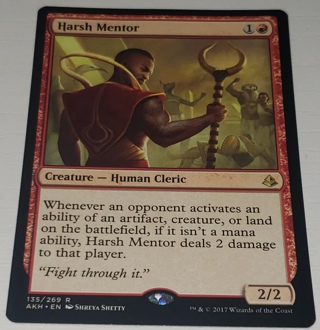 MTG ✨ Harsh Mentor - (R) 135/269 Amonkhet (AKH) ✨ Magic the Gathering (2017)