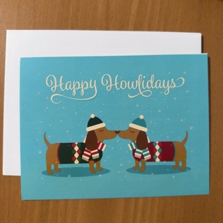 Happy Howlidays Christmas Card 