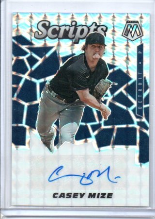 2021 Panini Mosaic Casey Mize Autograph Scripts