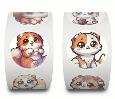 ➡️⭕(10) 1" ADORABLE KITTEN STICKERS!! CAT