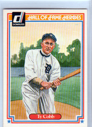 Ty Cobb, 1983 Donruss Hall of Fame Heroes Card #1 , (L5