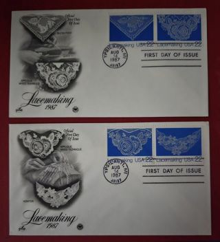 Two Lace Making First Day Covers