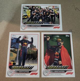 2022 Topps F1 Max Verstappen cards Red Bull