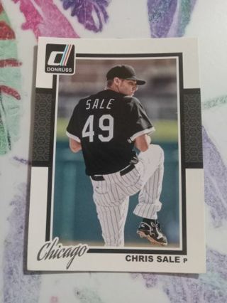 2014 Baseball Donruss Chicago Chris Sale Pitcher #108 Card