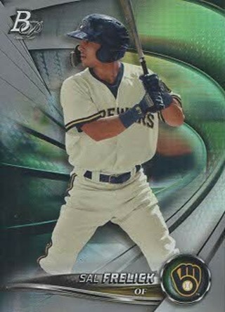 2022 Bowman Platinum Top Prospects Insert Sal Frelick Milwaukee Brewers #TOP-49!