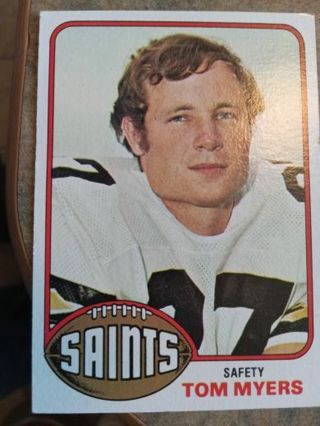 1976 TOPPS TOM MYERS NEW ORLEANS SAINTS FOOTBALL CARD# 36