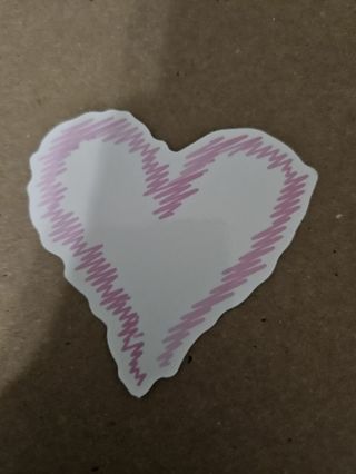 Heart sticker