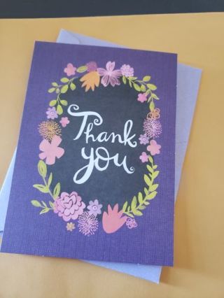 Blank thank you cards