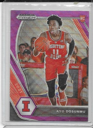 Ayo Dosunmu 2021-22 Prizm Draft Prizms Purple Wave #20