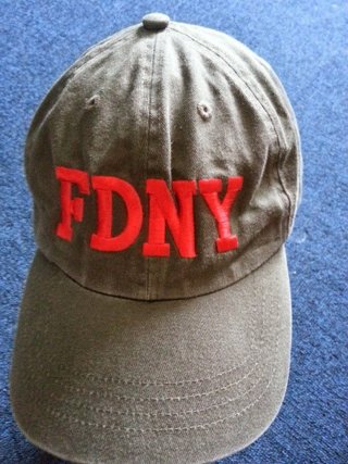 FDNY NewYork Fire Department Adjustable Strapback hat Rare!NEW OLD STOCK-VINTAGE