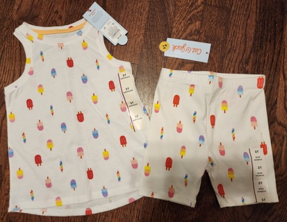 Free: NEW - Cat & Jack - Girls shirt & short set - size 3T - Girls ...