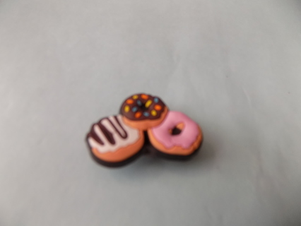 Croc Shoe Charm 3 donuts