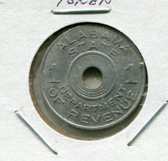 1930's Alabama State Sales Tax Token