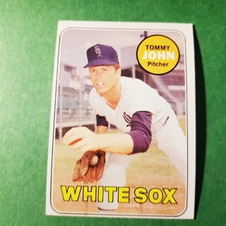 1969 - TOPPS EXMT - NRMT BASEBALL - CARD NO. 465 - TOMMY JOHN - WHITE SOX