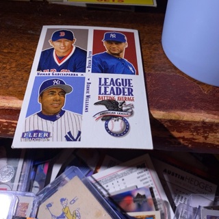 2000 fleer tradition league ldr batting average baseball card 