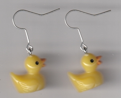 SP GLOW IN THE DARK YELLOW DUCK EARRINGS LOT 9 (PLEASE READ DESCRIPTION)