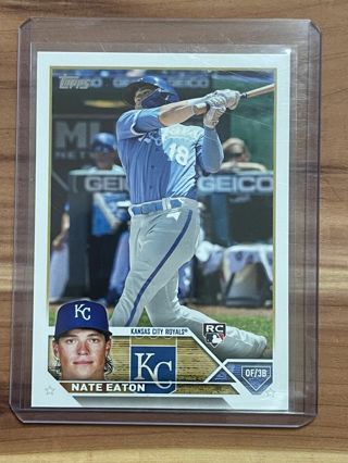 2023 Topps Series 2 Nate Eaton Kansas City Royals RC #557