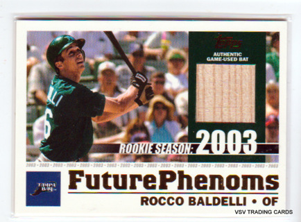 Rocco Baldelli, 2003 Topps ROOKIE Future Phenoms Card #FP-RB, Tampa Bay Rays