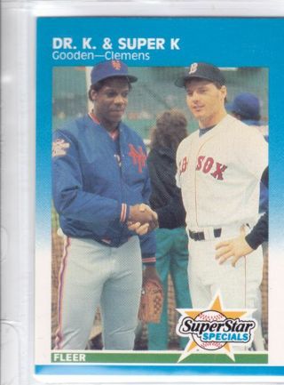 Dwight Gooden / Roger Clemens 1987 Fleer SuperStar Specials New York Mets Boston Red Sox