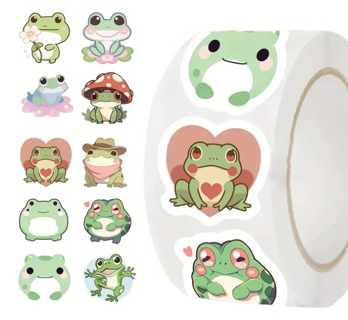 100 Assorted Frog Stickers