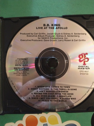 cd bb king live at the apolo free shipping