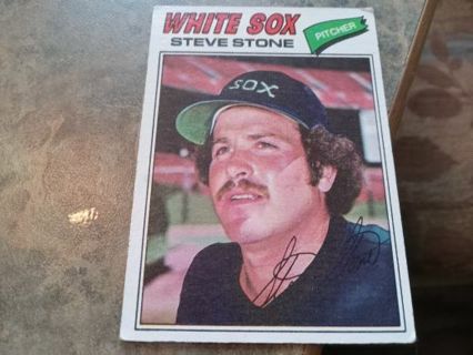 1977 TOPPS STEVE STONE CHICAGO WHITE SOX BASEBALL CARD# 17