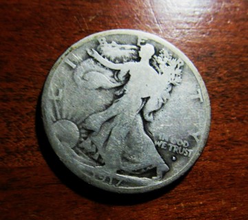 ✶1917-D OBV WALKING LIBERTY HALF DOLLAR G✶ **90% SILVER** "LOW MINTAGE"