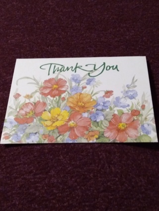 Thank You Floral Notecard