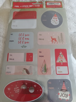 Holiday stick gift tags 