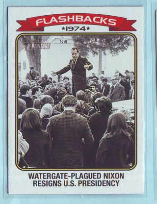 2023 Topps Heritege Flashback WATERGATE INSERT Baseball card # NF-7