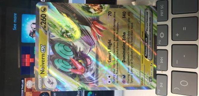 NoivernEX Ultra Rare Holo Pokémon Full art card