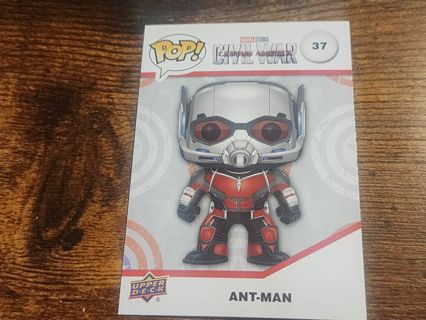 Upper deck Funko pop card Ant Man #37