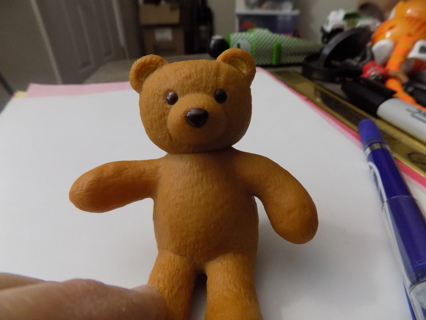 3 inch hard rubber Interactive Bear from Amazing Babies 2000 Playmation toy