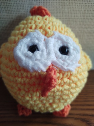 Hand Crocheted Amigurumi Chicken 