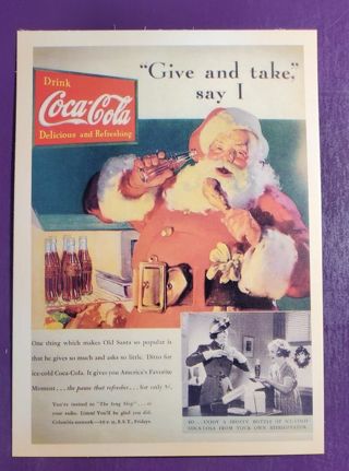 Coca-Cola & Santa Postcard