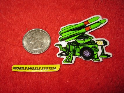 1982 G.I. Joe Cartoon Series Refrigerator Magnet: Mobile Missile System w/ Label