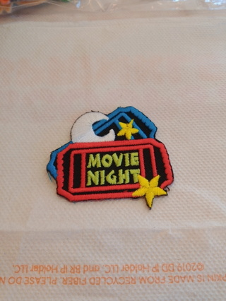 Movie Night Iron-on Patch