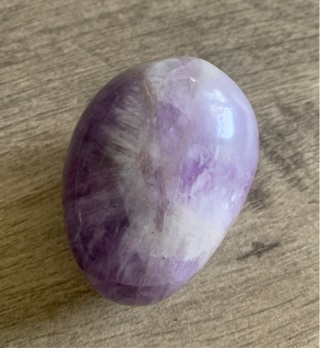 Amethyst Crystal Palm Stone 