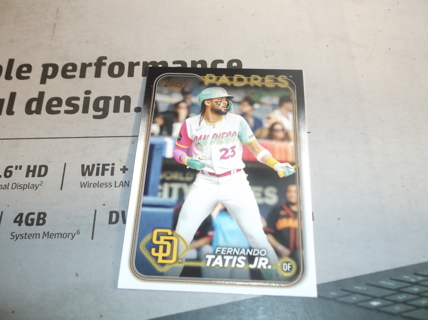 2024 TOPPS SERIES 1   FERNANDO   TATIS JR.  card  #  23   SAN DIEGO PADRES  